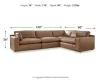 Ashley Furniture 30901S3 Ashley Furniture 30901S3 Emilia - 4-Piece Sectional - Caramel