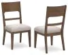 Ashley Furniture D974-01 Cabalynn - Dining Uph Side Chair (Set of 2) - Oatmeal / Light Brown