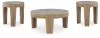 Ashley Furniture T237-13 Guystone - Occasional Table Set (Set of 3) - Light Brown