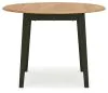 Ashley Furniture D401/15/01(2) Ashley Furniture D401/15/01(2) Gesthaven - 5 Pc. - Round Dining Room Drop Leaf Table, 4 Side Chairs - Natural / Green