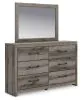 Ashley Furniture PCB2405B1 Ashley Furniture PCB2405B1 Graystorm - Dresser And Mirror - Brown Gray