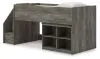 Ashley Furniture B4480B14 Ashley Furniture B4480B14 Frandern - Twin Loft Bed With Bookcase Storage - Gray