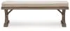 Ashley Furniture PCP790-600 Laguna Heights - Bench With Cushion - Beige