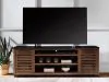 Ashley Furniture W737-78 Kallari - XL TV Stand With Fireplace Option - Warm Brown / Black