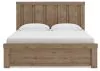 Ashley Furniture PCB2844B6 Oliandon - King Panel Bed - Light Brown