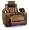 Ashley Furniture PCU1420013 Gruaro - Power Recliner With Adjustable Headrest - Amber