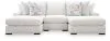 Ashley Furniture PC66906S7 Ashley Furniture PC66906S7 Misty-Lakes - 3-Piece Double Chaise Sectional - Chalk