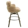ACME DN03808 ACME DN03808 Jena - Counter Height Chair With Swivel - Taupe & Bronze