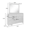 Samuel Lawrence Furniture S462-430 Granite Falls - Beveled Dresser Mirror - Espresso Brown