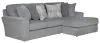 Jackson Furniture Industries 2477/46/76/2-28 Jackson Furniture Industries 2477/46/76/2-28 Glacier - 2 Piece Sofa Chaise (LSF Loveseat / RSF Chaise) - Shark