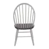 Liberty Furniture 139WH-C1000S Farmhouse - Windsor Back Side Chair - Two Tone White / Wood Tone