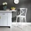 Liberty Furniture 179-B300524-AW Liberty Furniture 179-B300524-AW Vintage Series - X Back Counter Chair - Antique White