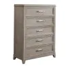 Liberty Furniture 902-BR-KUBDMCN Liberty Furniture 902-BR-KUBDMCN Belmar - 5 Piece Bedroom Set (King Upholstered Bed, Dresser & Mirror, Chest, Nightstand) - Washed Taupe