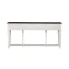 Liberty Furniture 417-AT72 Allyson Park - Hall Table - Wirebrushed White / Charcoal