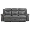 CoasterEveryday 650354-S2 Conrad - 2 Piece Upholstered Padded Arm Motion Sofa Set - Gray