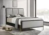Coaster Fine Furniture 224331KE Arini - Upholstered Eastern King Panel Bed - Black And Gray