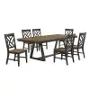 Intercon HP-TA-4294-BBP-C Harper - Trestle Table - Brushed Brown / Pecan