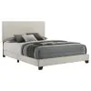 Coaster Fine Furniture 300852Q Dorian - Fabric Upholstered Queen Panel Bed - Cream
