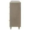 Coaster Fine Furniture 222663FB Lorient - 8-Drawer LED Bedroom Flame Box Dresser - Ivory Camel