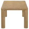 Coaster Fine Furniture 710868 Castlewood - Engineered Wood Cocktail Coffee Table - Washed Oak