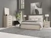 Riverside Furniture 78283-78285-78276 Riverside Furniture 78283-78285-78276 Alexis - King Upholstered Panel Bed - Latte Essence