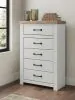 Benchcraft® B4615-46 Savonport - Five Drawer Chest - White / Brown