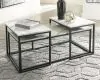 Ashley Furniture T182-13 Donnesta - Occasional Table Set (Set of 3) - Gray / Black