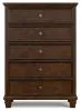Ashley Furniture B685-46 Danabrin - Five Drawer Chest - Brown