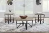 Ashley Furniture T235-13 Deanlee - Occasional Table Set (Set of 3) - Grayish Brown / Black