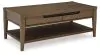 Ashley Furniture T769-1 Roanhowe - Rectangular Cocktail Table - Brown