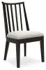 Ashley Furniture D841-01 Galliden - Dining Upholstered Side Chair (Set of 2) - Black