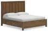 Ashley Furniture B974/31/36/58/56/50/94S Ashley Furniture B974/31/36/58/56/50/94S Cabalynn - 6 Pc. - Dresser, Mirror, California King Panel Bed With Storage - Light Brown