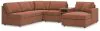 Ashley Furniture 92102S25 Ashley Furniture 92102S25 Modmax - 6-Piece Sectional With Raf Corner Chaise And Audio System Console - Spice