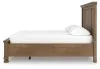 Ashley Furniture PCB779B13 Feddinger - California King Panel Storage Bed - Medium Brown