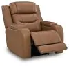Ashley Furniture PCU1160013A Knightington - Power Recliner With Audio Seating - Caramel
