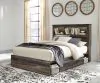 Ashley Furniture B211B18 Ashley Furniture B211B18 Drystan - Queen Bookcase Bed With 4 Side Drawers - Brown / Beige