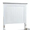 Liberty Furniture 417-BR17 Liberty Furniture 417-BR17 Allyson Park - Full Panel Headboard - Wirebrushed White / Charcoal