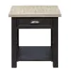 Liberty Furniture 422-OT1022 Heatherbrook - Drawer End Table - Charcoal & Ash