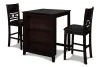New Classic D1701-32S-EBY New Classic D1701-32S-EBY Gia - Counter Table With 2 Chairs & Storage Shelf - Ebony