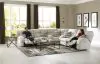 Jackson Furniture Industries 635/91/99/98-16 Jackson Furniture Industries 635/91/99/98-16 Ashland - 3 Piece Power Reclining Sectional With 4 Lay Flat Reclining Seats - Buff