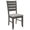 CoasterEveryday 102721GRY-S6 Dalila - 6 Piece Rectangular Dining Table Set - Dark Gray