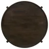 Coaster Fine Furniture 708288 Cota - Round Solid Wood Coffee Table - Dark Brown