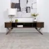 Coaster Fine Furniture 701713 Valna - Wood TV Stand With Sliding Doors - Walnut