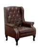 Furniture of America CM-AC6801BR Vaugh - Accent Chair - Rustic Brown