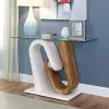 Furniture of America FOA4748S-TABLE Batam - Sofa Table - White / Natural Tone
