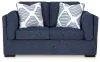 Benchcraft® 5450235 Evansley - Loveseat - Navy