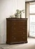 Coaster Fine Furniture 205305 Garland - 4-Drawer Bedroom Chest Of Drawers - Brown Cherry