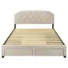 Coaster Fine Furniture 316011KEB2 Marianna - King Footboard & Side Rails, Box 2 of 2 - Cream