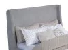 Coaster Fine Furniture 315928Q Rennes - Upholstered Queen Wingback Platform Bed - Gray