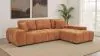 Coaster Fine Furniture 509350 Octavia - Fabric Upholstered Sectional Chaise Sofa - Orange